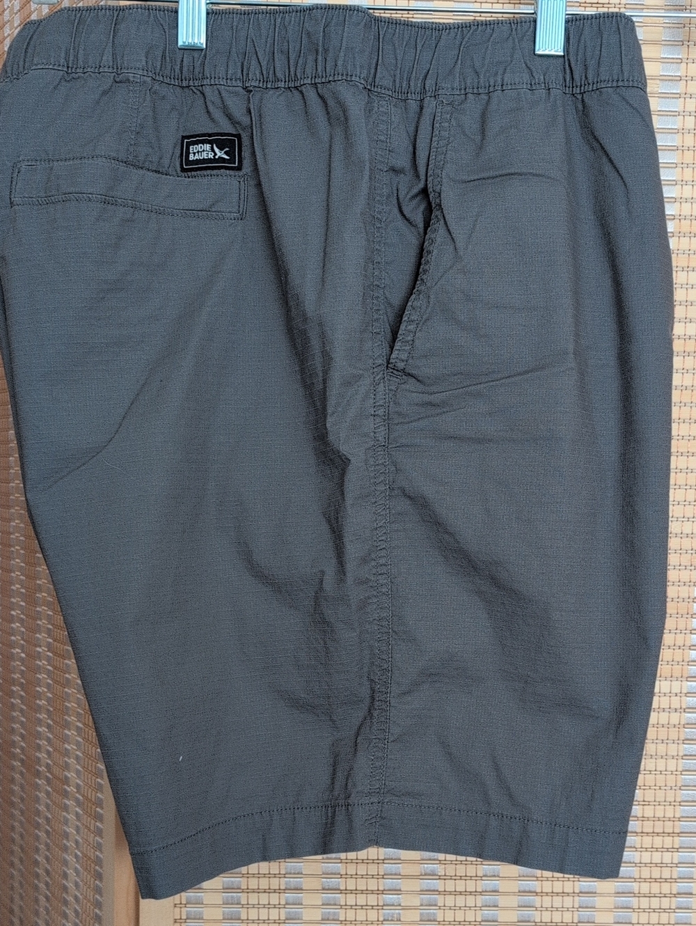 Eddie Bauer Men's Gray Ripstop Shorts